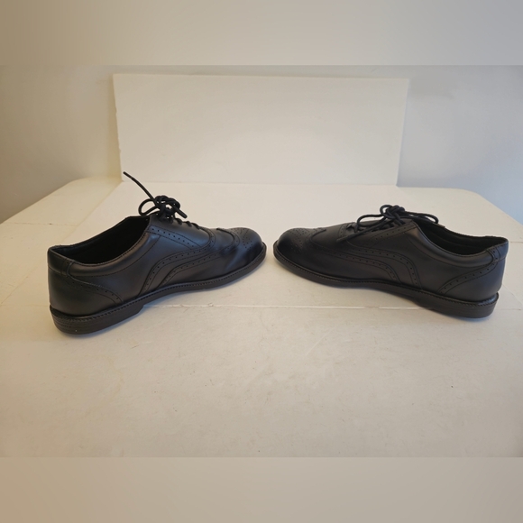 Hush Puppies Professionals Men's Wing Tip Oxford Black Lace up Shoes Size 10.5 - Picture 12 of 16